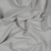 British Imported Silver Polyester, Cotton and Linen Woven | Mood Fabrics