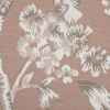 British Imported Blush Slubbed Floral Jacquard - Detail | Mood Fabrics