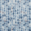 British Imported Navy Watercolor Shapes Printed Polyester Velvet | Mood Fabrics