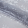 British Imported Dove Abstract Floral Organza - Folded | Mood Fabrics