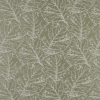 British Imported Fern Satin-Faced Jacquard with Overlapping Leaves | Mood Fabrics