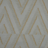 British Imported Ochre Zig Zag Satin-Faced Jacquard - Detail | Mood Fabrics