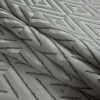 British Imported Oyster Zig Zag Satin-Faced Jacquard - Folded | Mood Fabrics