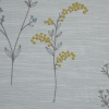 British Imported Apple Imitation Dupioni with Embroidered Flowers - Detail | Mood Fabrics