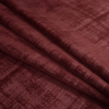 British Imported Claret Embossed Textured Velvet - Folded | Mood Fabrics