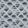 British Imported Indigo Geometric Jacquard | Mood Fabrics