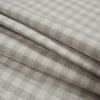British Imported Dove Shepherd's Check Upholstery Twill - Folded | Mood Fabrics
