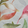 British Imported Magenta Watercolor Foliage Printed Cotton Canvas - Detail | Mood Fabrics