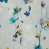 British Imported Sky Floral Printed Cotton Canvas - Detail | Mood Fabrics
