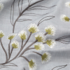 British Imported Nordic Floral Embroidered Imitation Dupioni - Detail | Mood Fabrics