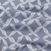 British Imported Denim Geometric Jacquard - Detail | Mood Fabrics