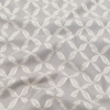 British Imported Dove Geometric Jacquard - Detail | Mood Fabrics