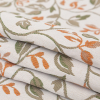 British Imported Paprika Floral Polyester and Cotton Jacquard - Folded | Mood Fabrics