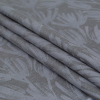British Imported Slate Spider Mum Spray Floral Polyester Jacquard - Folded | Mood Fabrics