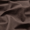 British Imported Espresso Short Piled Patterned Velvet - Detail | Mood Fabrics