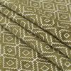 British Imported Fern Geometric Chenille Jacquard - Folded | Mood Fabrics