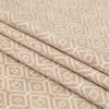 British Imported Linen Geometric Chenille Jacquard - Folded | Mood Fabrics