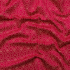 British Imported Raspberry Geometric Chenille Jacquard | Mood Fabrics