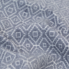 British Imported Sky Geometric Chenille Jacquard - Detail | Mood Fabrics