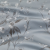 British Imported Sky Satin-Faced Floral Jacquard - Detail | Mood Fabrics