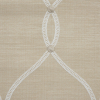 British Linen Geometric Embroidered Woven - Detail | Mood Fabrics