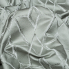 British Imported Aloe Geometric Satin-Faced Jacquard - Detail | Mood Fabrics