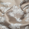 British Imported Sand Floral Drapery Jacquard - Detail | Mood Fabrics