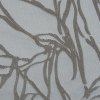 British Dove Leafy Satin-Faced Jacquard - Detail | Mood Fabrics