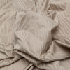 British Imported Latte Woodgrain Polyester Jacquard - Detail | Mood Fabrics