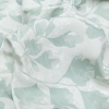 British Imported Celadon Leafy Jacquard - Detail | Mood Fabrics