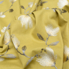British Imported Mimosa Floral Embroidered Imitation Dupioni - Detail | Mood Fabrics