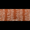 British Imported Terracotta Leafy Embroidered Imitation Dupioni - Full | Mood Fabrics