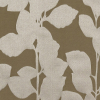 British Imported Olive Satin-Faced Florals Drapery Jacquard - Detail | Mood Fabrics
