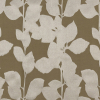 British Imported Olive Satin-Faced Florals Drapery Jacquard | Mood Fabrics