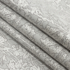 British Imported Silver Woodlands Polyester Jacquard - Folded | Mood Fabrics