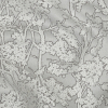British Imported Silver Woodlands Polyester Jacquard - Detail | Mood Fabrics