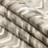 British Imported Blush Tactile Zig Zags Polyester Jacquard - Folded | Mood Fabrics