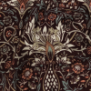 British Imported Claret Floral Printed Cotton Canvas | Mood Fabrics