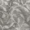 British Imported Silver Double Width Foliage Drapery Jacquard - Detail | Mood Fabrics