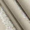 British Imported Linen Foliage Embroidered Drapery Woven - Folded | Mood Fabrics