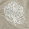 British Imported Linen Foliage Embroidered Drapery Woven - Detail | Mood Fabrics