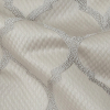 British Imported Fawn Moroccan Quatrefoil Satin-Faced Jacquard - Detail | Mood Fabrics