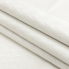 British Imported Ivory Leafy Jacquard - Folded | Mood Fabrics