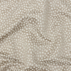 British Imported Taupe Spotted Polyester Jacquard | Mood Fabrics