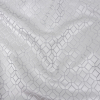 British Imported Platinum Tiled Geometric Polyester Jacquard | Mood Fabrics