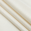 British Imported Ivory Diamond Polyester Jacquard - Folded | Mood Fabrics