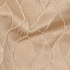 British Imported Cantaloupe Leafy Silhouettes Polyester Jacquard - Detail | Mood Fabrics