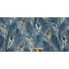 British Imported Danube Feathers Printed Cotton Canvas - Full | Mood Fabrics