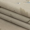 British Imported Linen Cranes Printed Cotton Canvas - Folded | Mood Fabrics