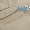 British Imported Linen Cranes Printed Cotton Canvas - Detail | Mood Fabrics